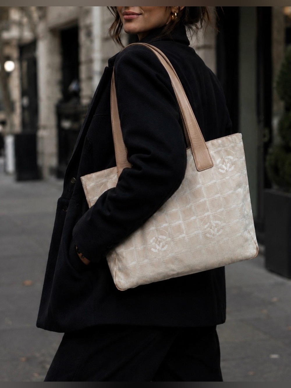 CHANEL Travel Line Tote. Comes with COA